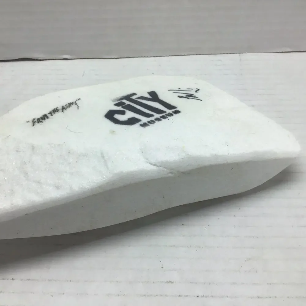 City Museum St Louis Signed White Marble Stone Carving From The Ashes 8